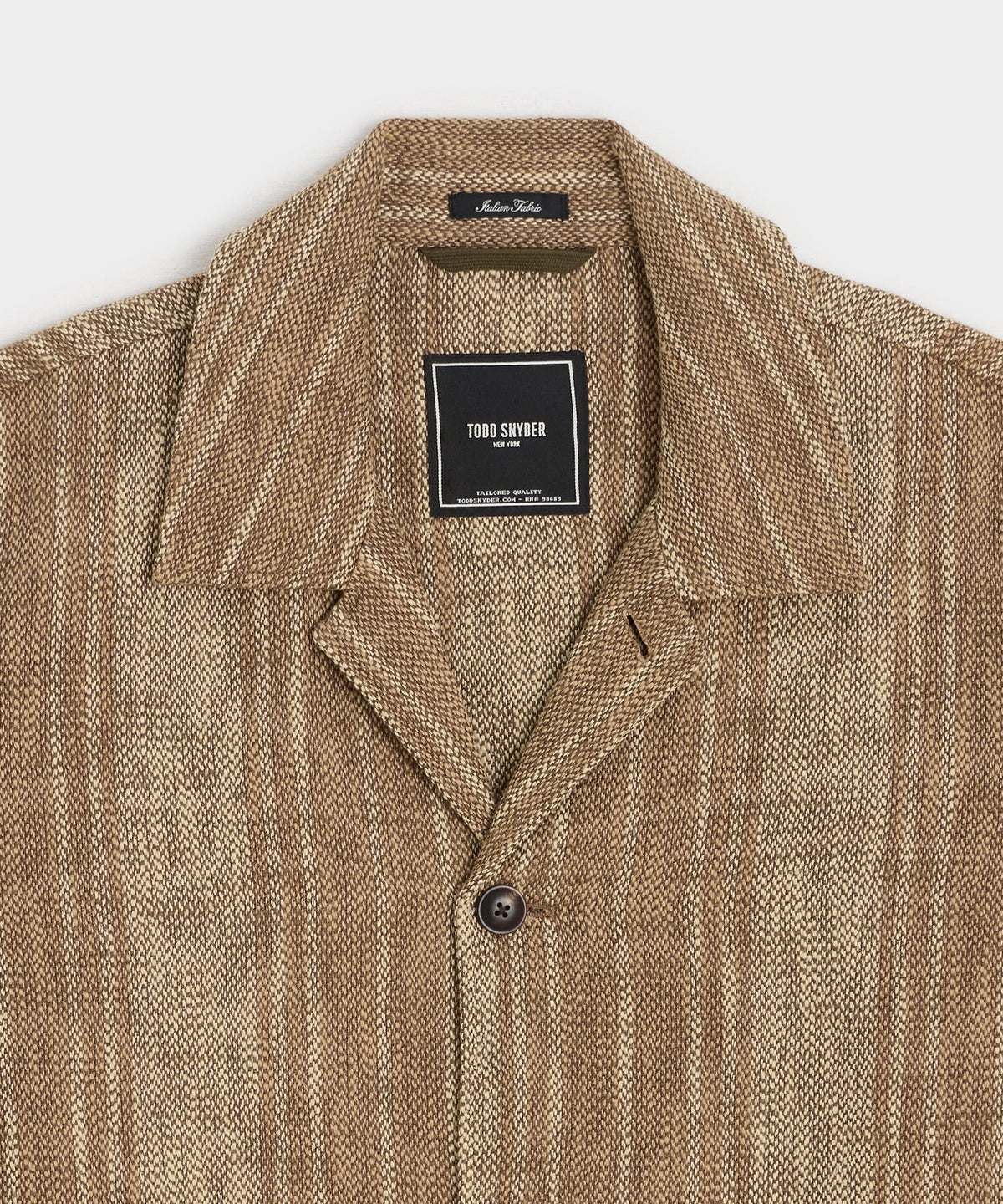 Striped Linen Café Jacket