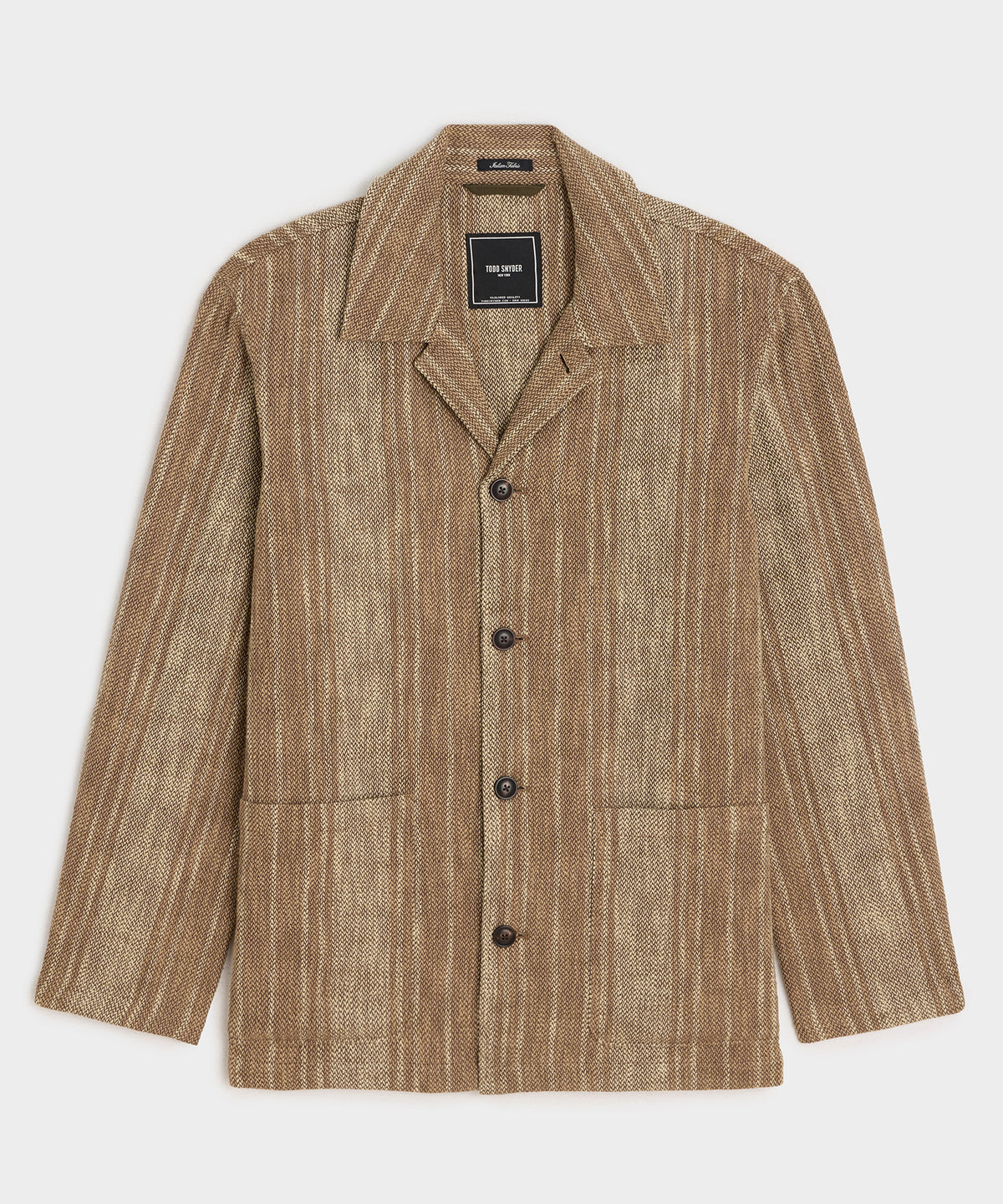 Striped Linen Café Jacket