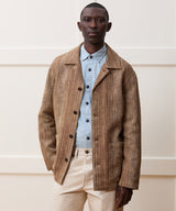 Striped Linen Café Jacket