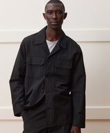 Italian Wool-Linen Shirt Jacket