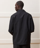 Italian Wool-Linen Shirt Jacket