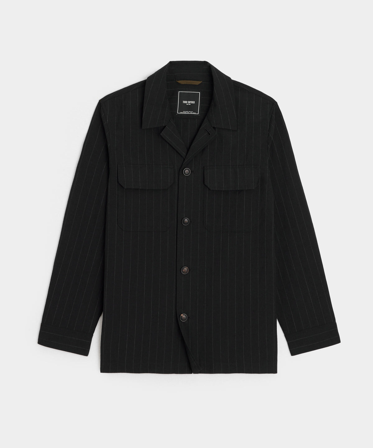 Italian Wool-Linen Shirt Jacket