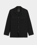 Italian Wool-Linen Shirt Jacket