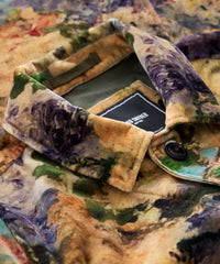 Italian Corduroy Chore Coat in Watercolor Floral