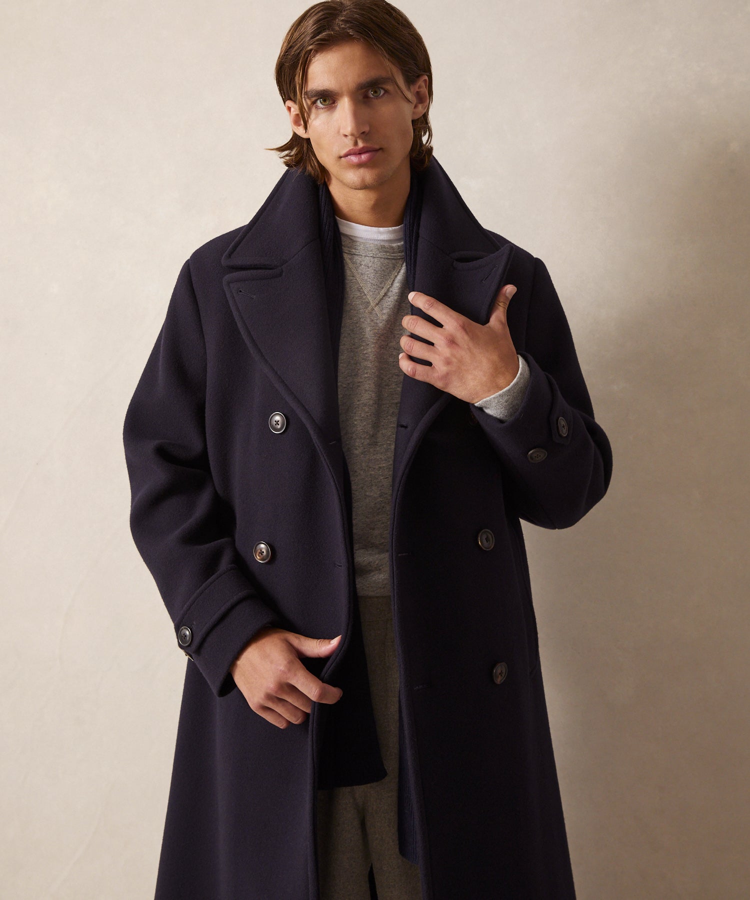 Italian Wool Officer Coat in Navy – Todd Snyder