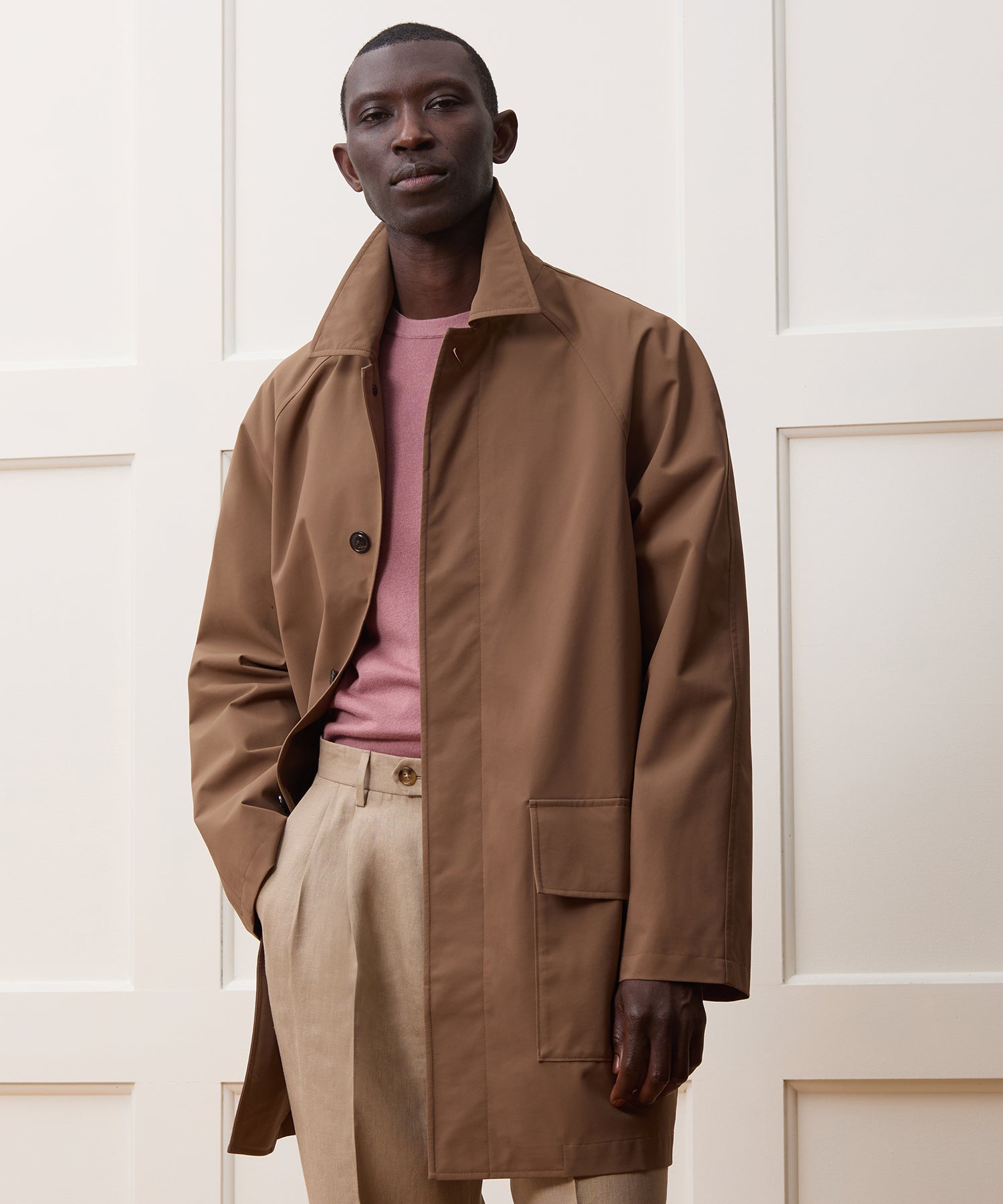 Mid-Length Mac Jacket in Brown – Todd Snyder