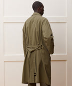 Italian Belted Balmacaan Trench Coat