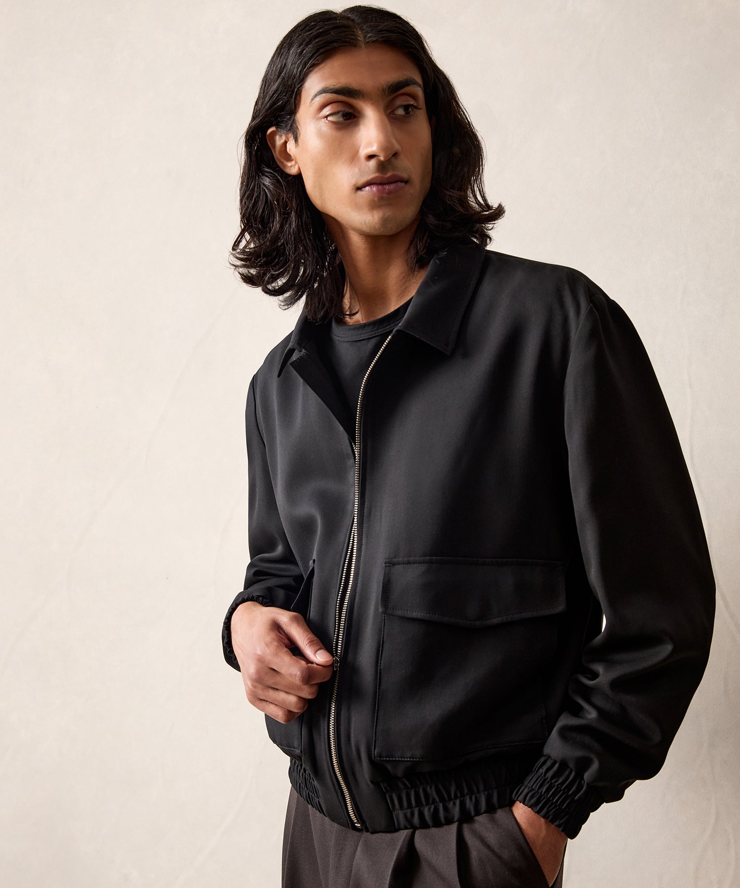Italian Gabardine Grant Jacket in Black – Todd Snyder