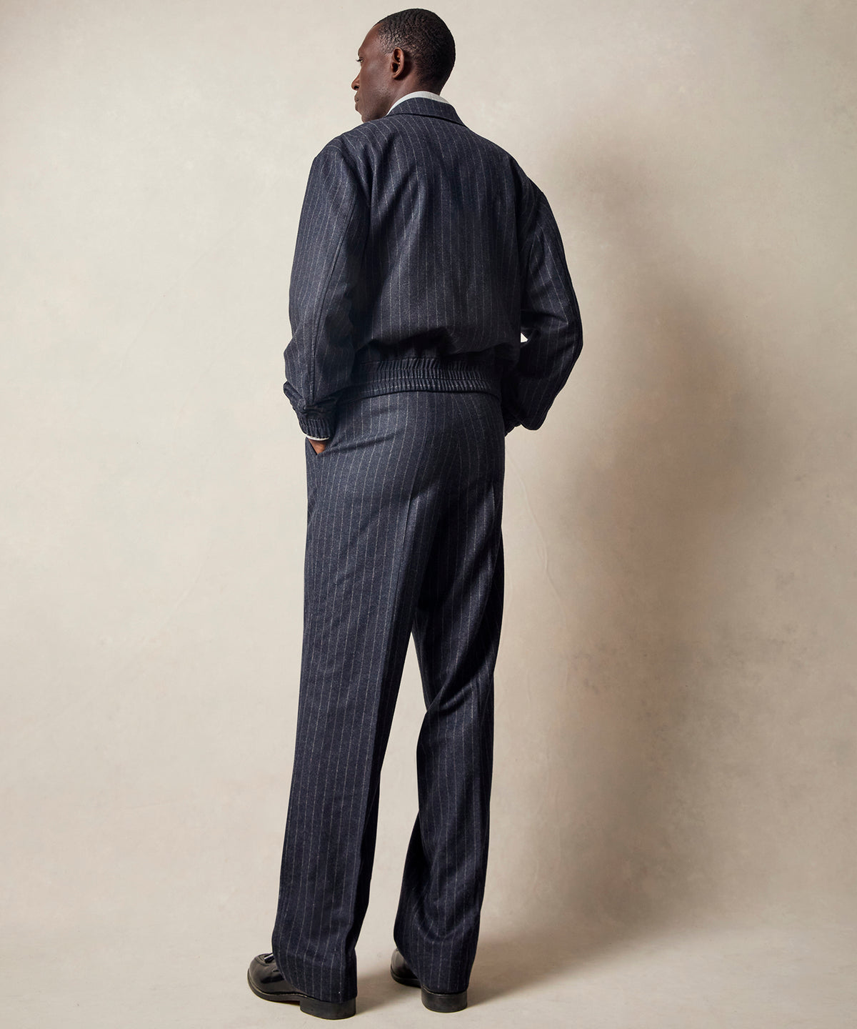 Italian Wool Self Belt Trouser