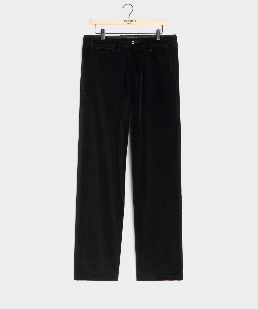 Relaxed Italian Velvet Trouser