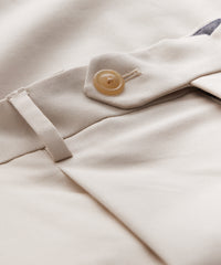 Wool Cotton Madison Trouser in Coastal White