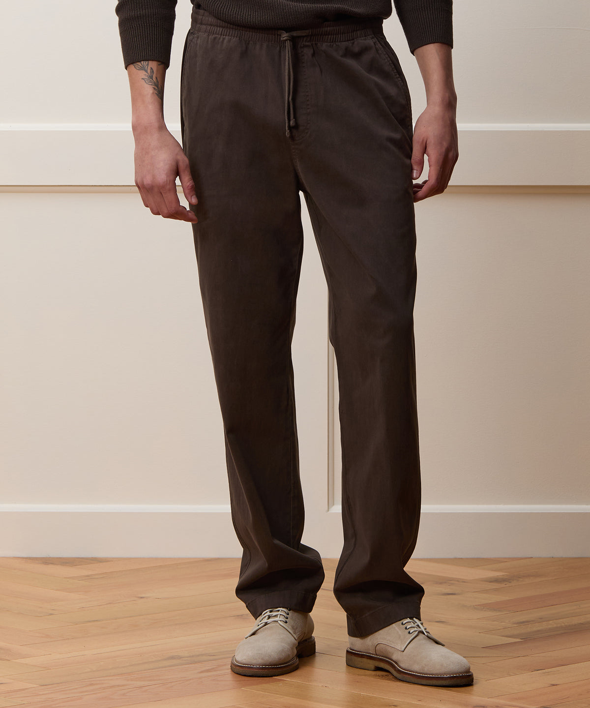 Straight Fit Cotton Weekend Pant
