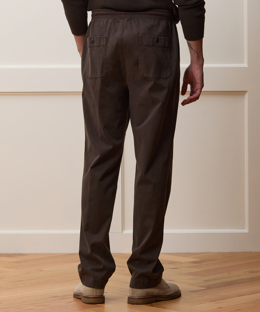 Straight Fit Cotton Weekend Pant