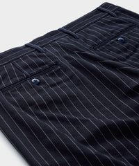 Relaxed Fit Chino in Navy Pinstripe