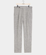 Italian Linen-Silk Side Tab Trouser