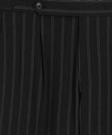 Italian Seersucker Striped Side Tab Trouser