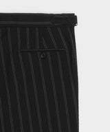 Italian Seersucker Striped Side Tab Trouser