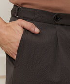 Italian Seersucker Side Tab Trouser