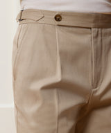 Italian Lightweight Cotton Side Tab Trouser