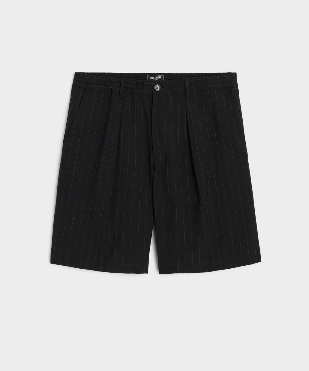 10" Italian Pinstripe Relaxed Short