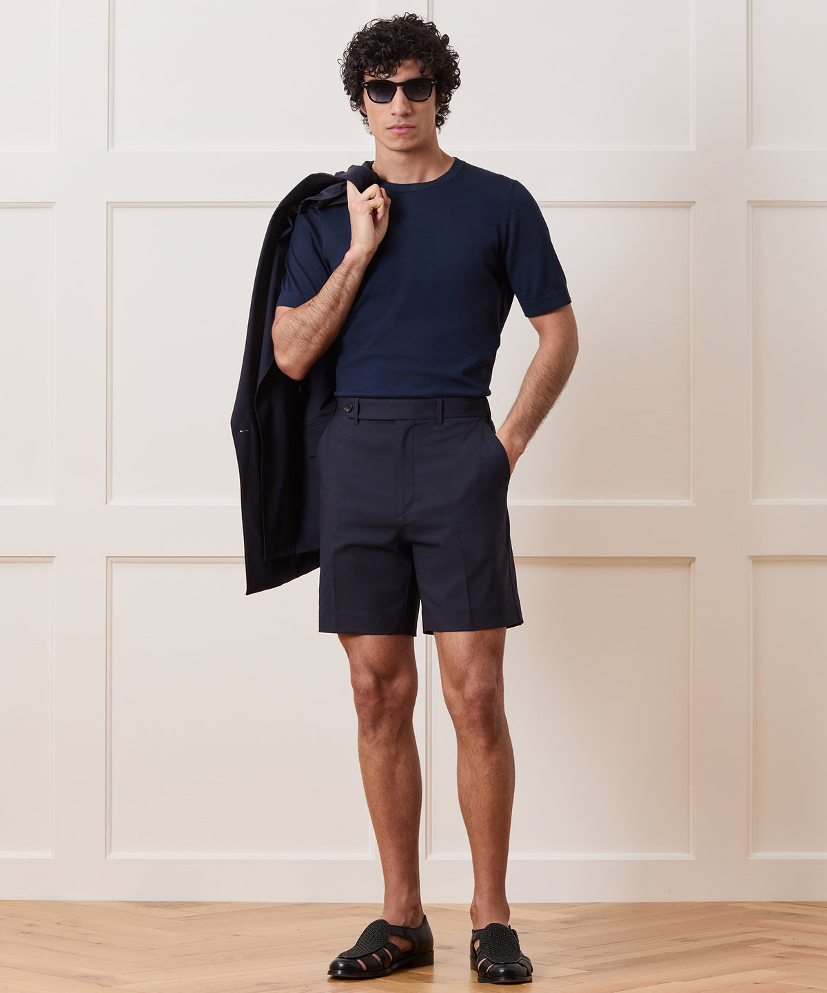 7" Tropical Wool Tab Short