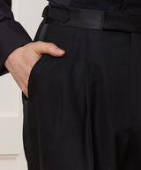 Relaxed Italian Wool Double-Breasted Tuxedo