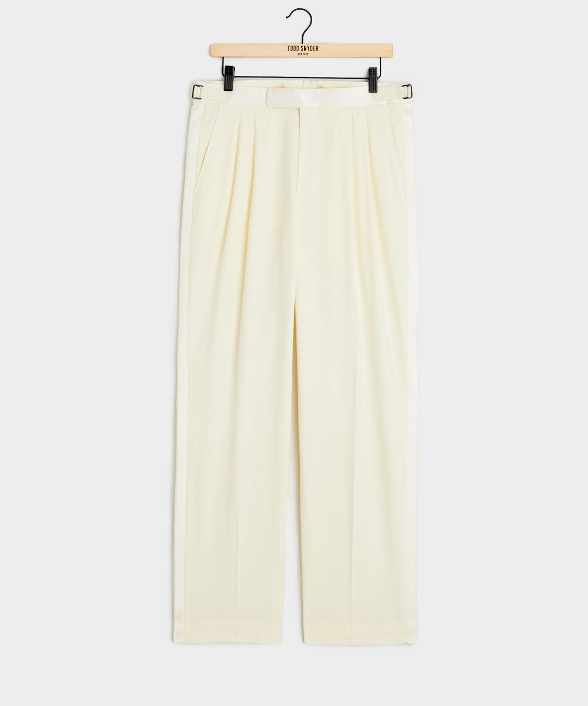 Relaxed Italian Wool Tuxedo Trouser