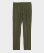 Straight Fit Linen Tab Trouser