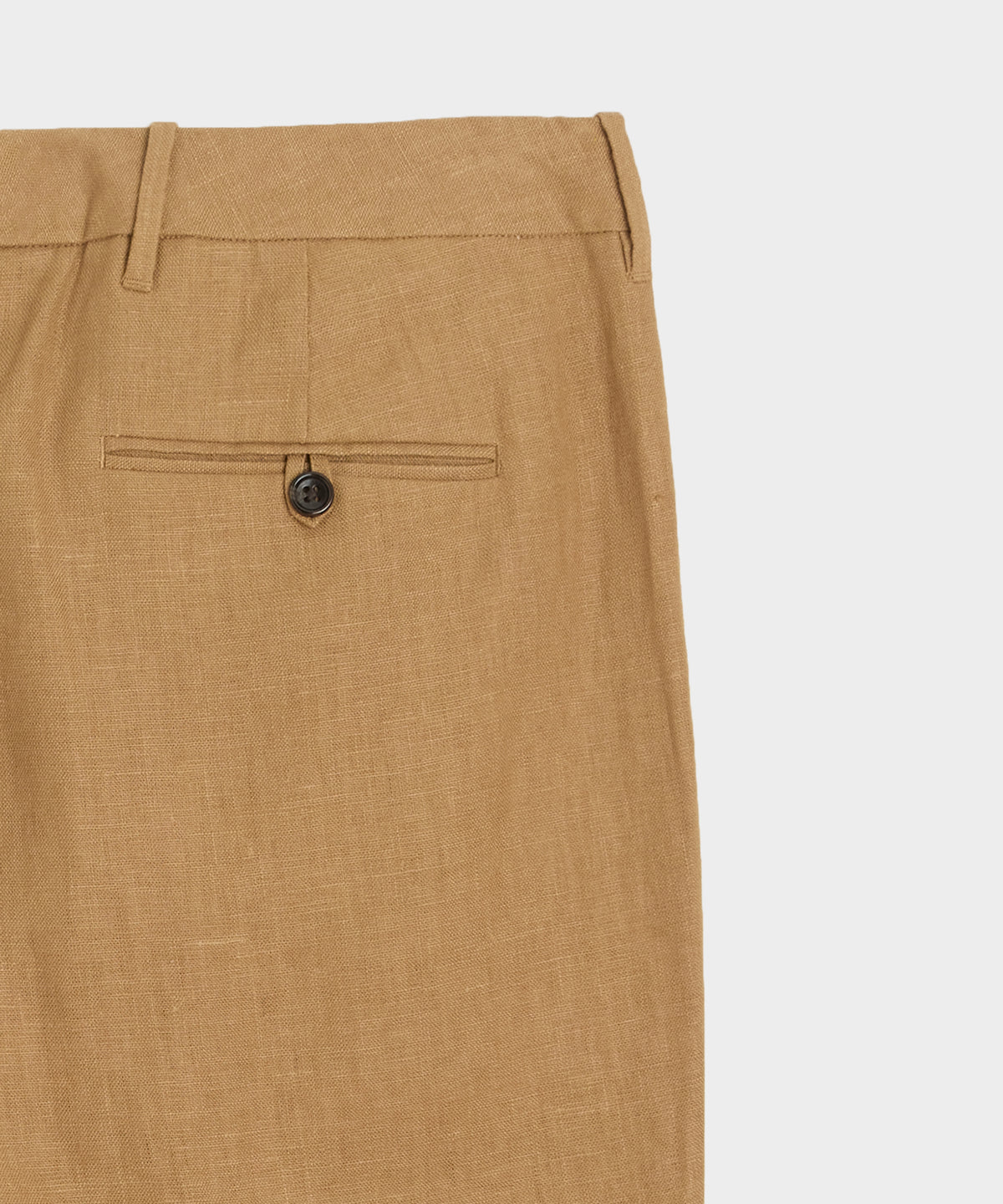 Straight Fit Linen Tab Trouser