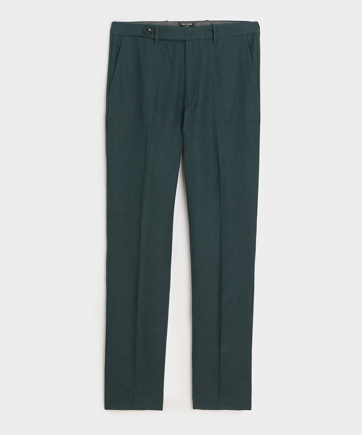 Straight Fit Linen Tab Trouser
