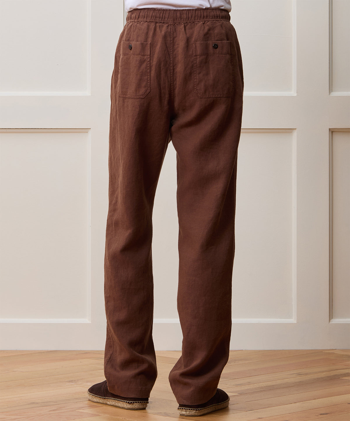 Straight Fit Linen Beach Pant