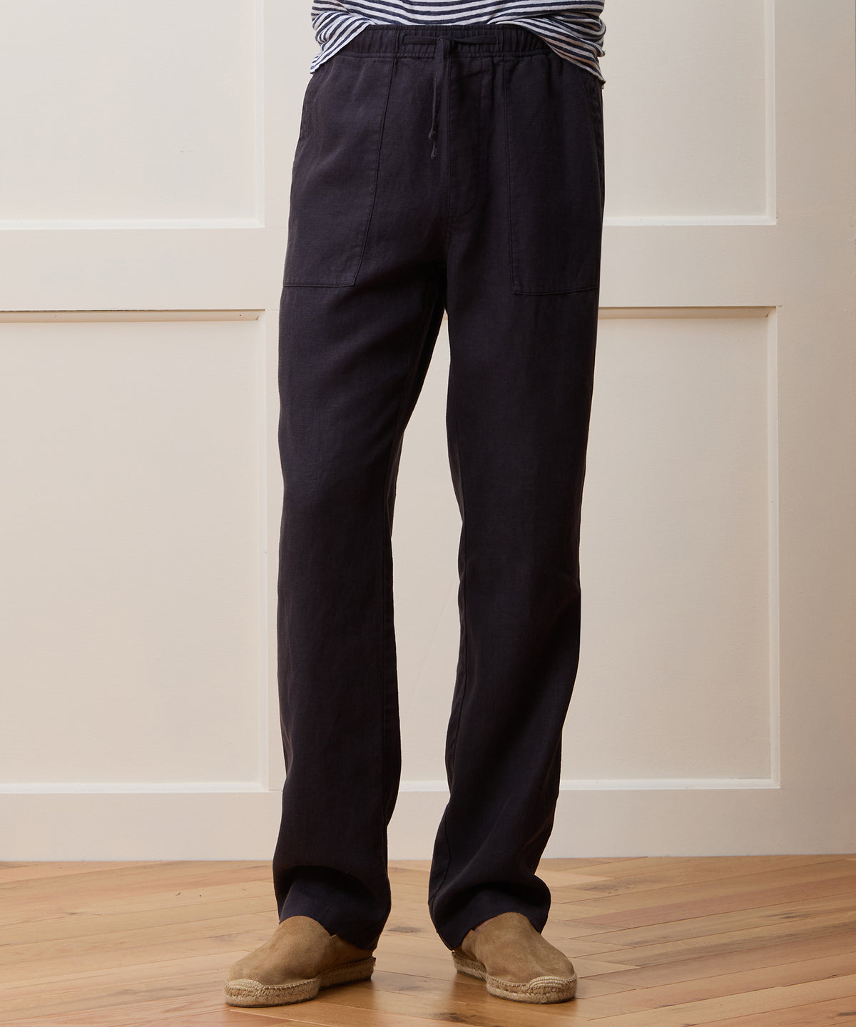Straight Fit Linen Beach Pant