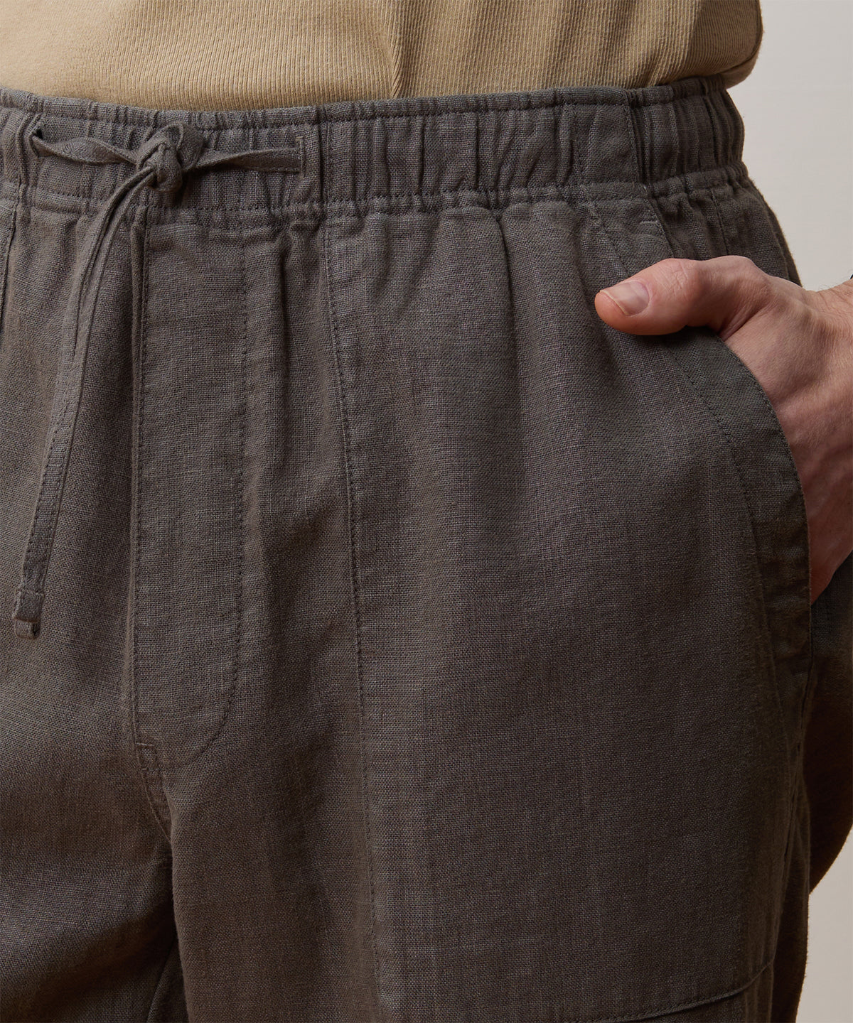 Straight Fit Linen Beach Pant