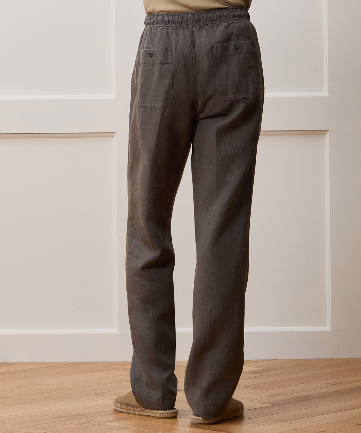 Straight Fit Linen Beach Pant