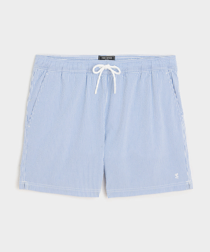 5" Seersucker Montauk Swim Trunk
