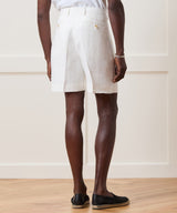 7" Italian Linen Pleated Short