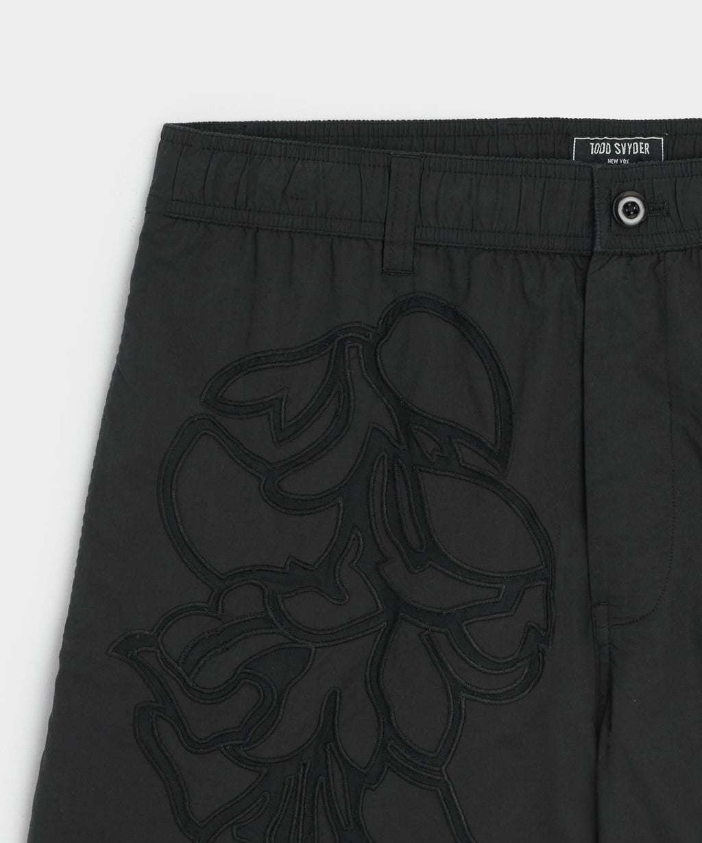 5" Floral Cotton Beachcomber Short