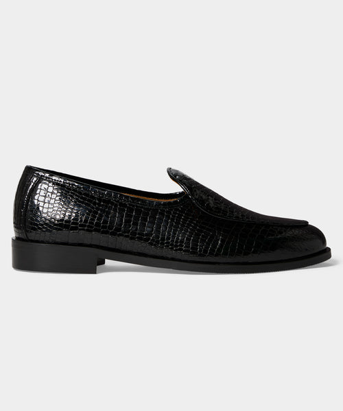 Jacques Solovière Leather Croc Stamp Loafer – Todd Snyder