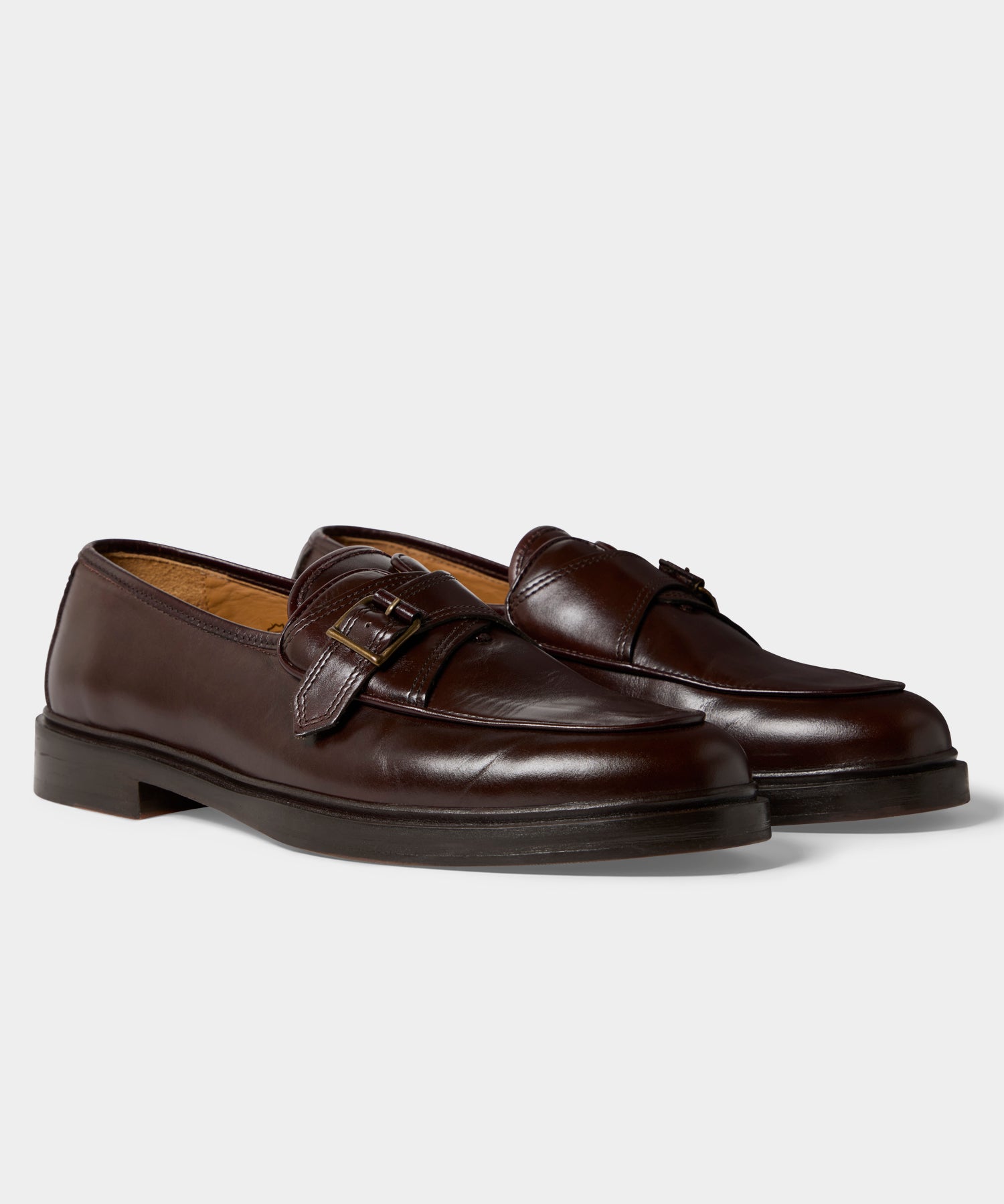 Jacques Solovière Serge Monk Strap Shoe in Brown – Todd Snyder