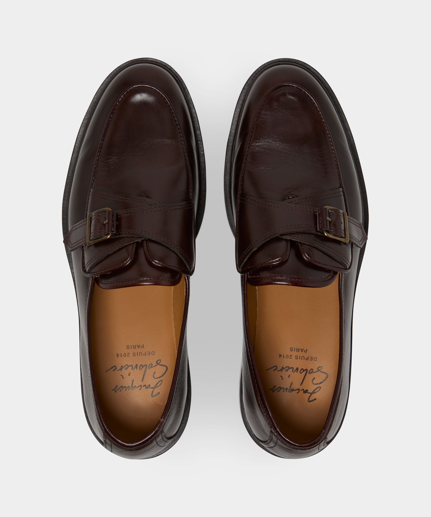 Jacques Solovière Serge Monk Strap Shoe in Brown – Todd Snyder