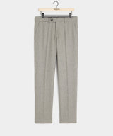 Italian Flannel Sutton Trouser in Light Grey