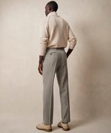 Italian Flannel Sutton Trouser in Light Grey