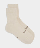 RoToTo Organic Daily 3 Pack Mini Crew Socks in Ecru