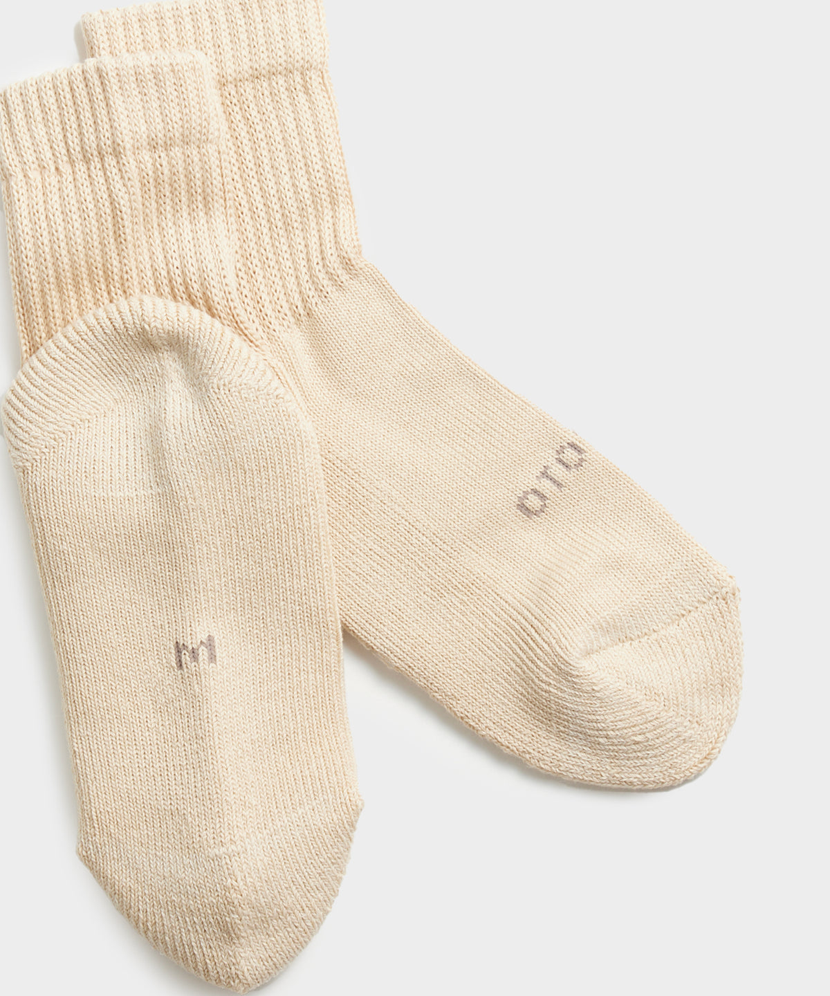 Rototo Organic Daily 3 Pack Mini Crew Sock in Ecru Mix