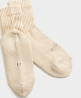 Rototo Organic Daily 3 Pack Mini Crew Sock in Ecru Mix