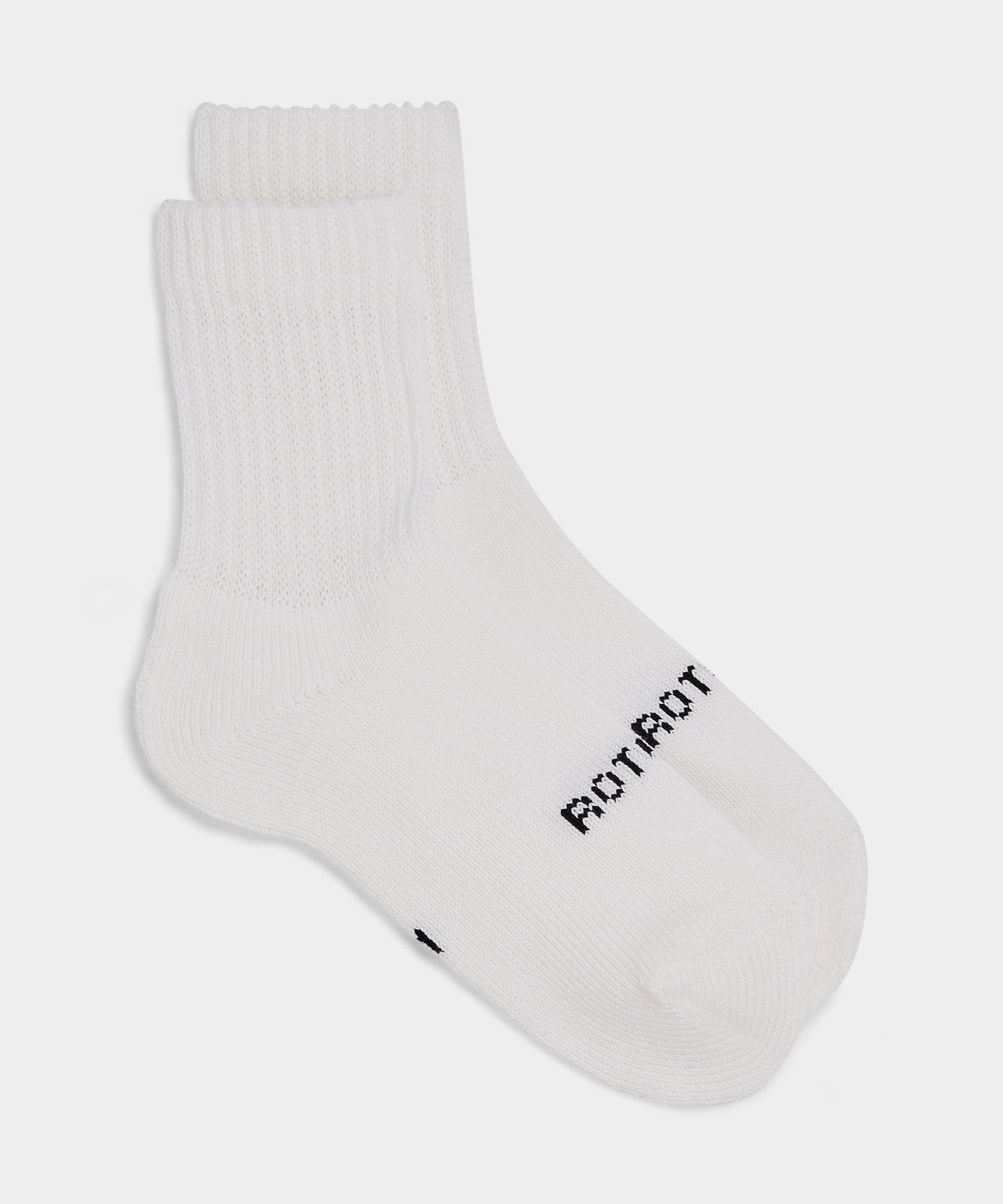 RoToTo Organic Daily 3 Pack Mini Crew Socks in White