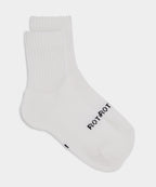 RoToTo Organic Daily 3 Pack Mini Crew Socks in White