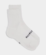 RoToTo Organic Daily 3 Pack Mini Crew Socks in White