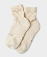 Rototo Organic Daily 3 Pack Mini Crew Sock in Ecru Mix