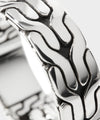 John Hardy Sterling Silver Carved Chain Band Ring